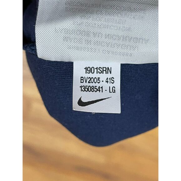 Nike Dri-Fit Women's L Blue T-Shirt Cotton Michigan Wolverines Football Athletic - Picture 5 of 9